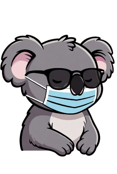 Koala meditating